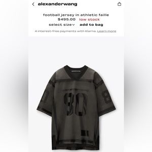NWT Alexander wang jersey size XS but will fit Small or XS